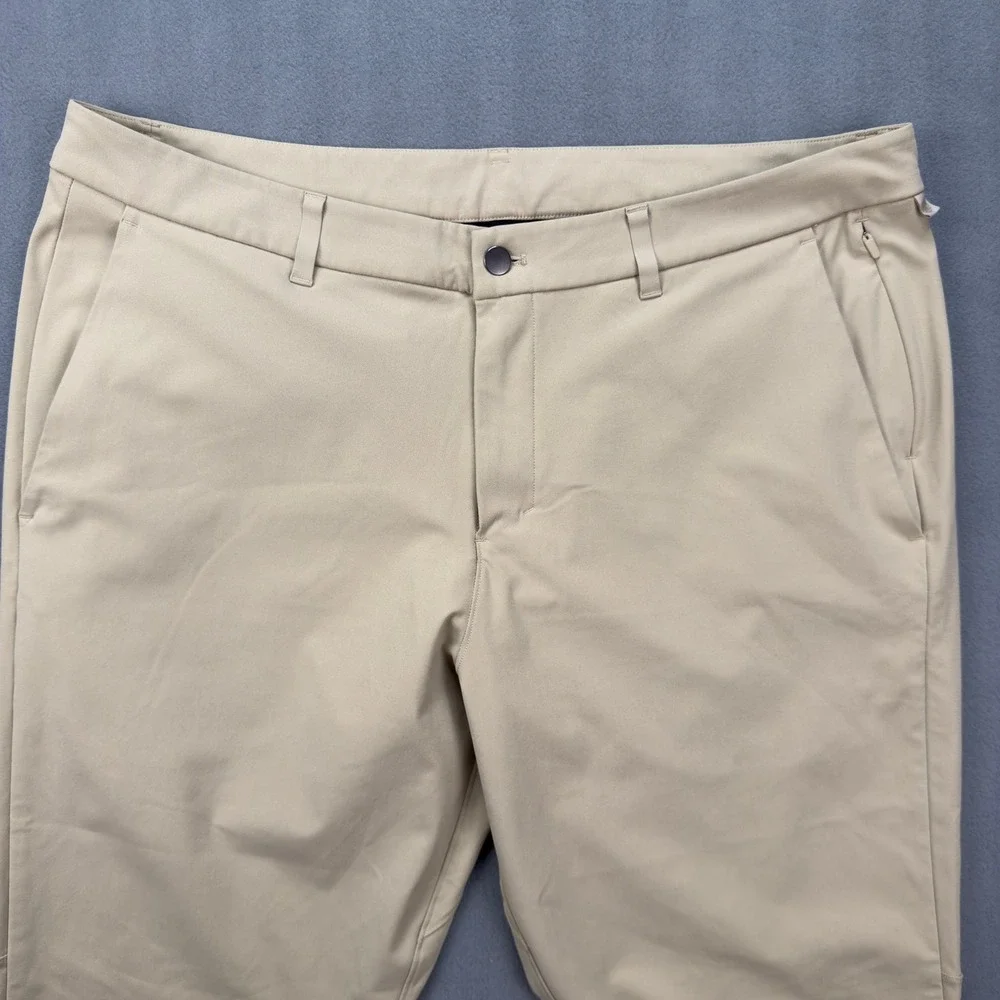 Lululemon Commission Pant Classic Warpstreme Tan Khaki Men 40 Chino Trousers